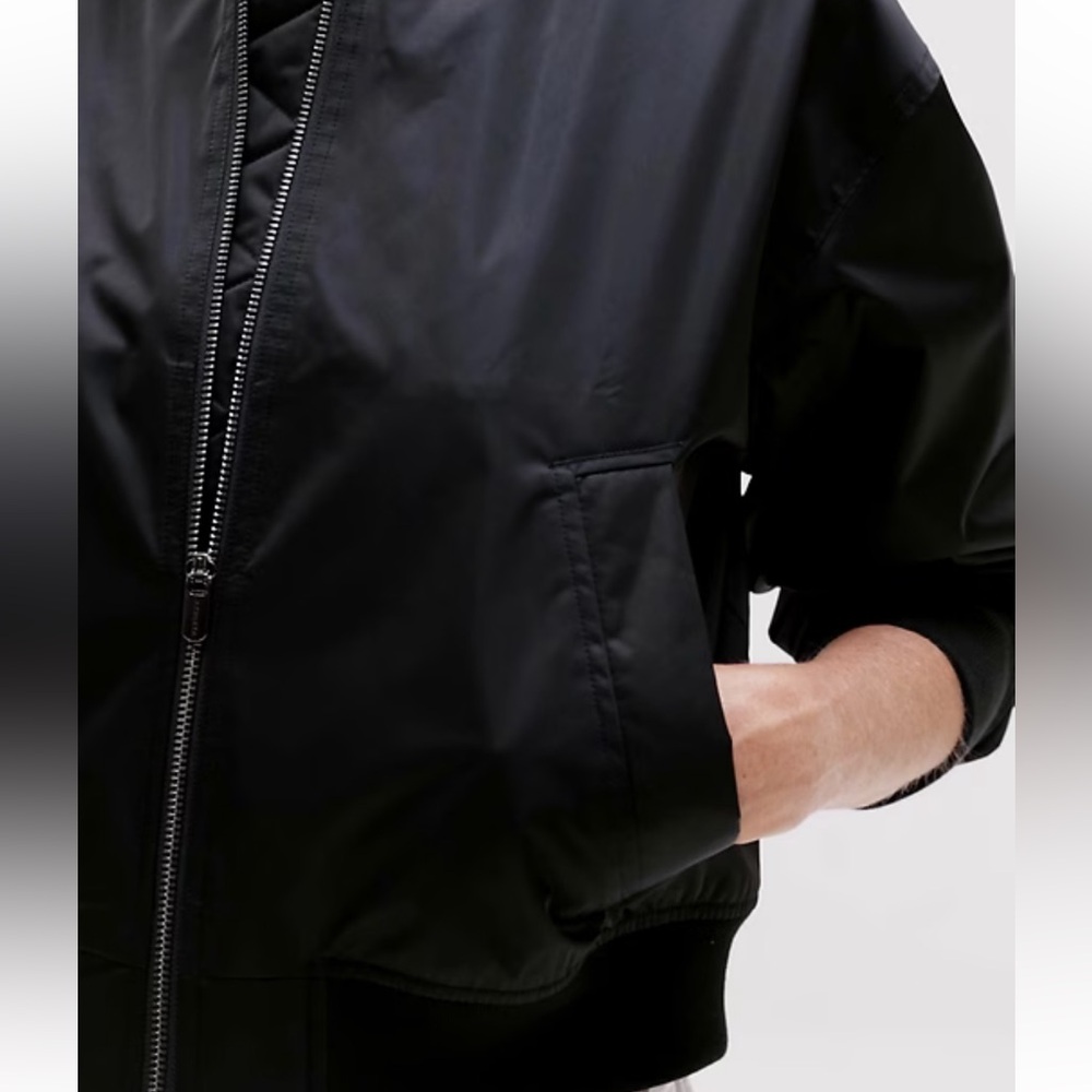 NWT Flex Bomber Women's Black Bomber Jacket size L - Picture 5 of 11
